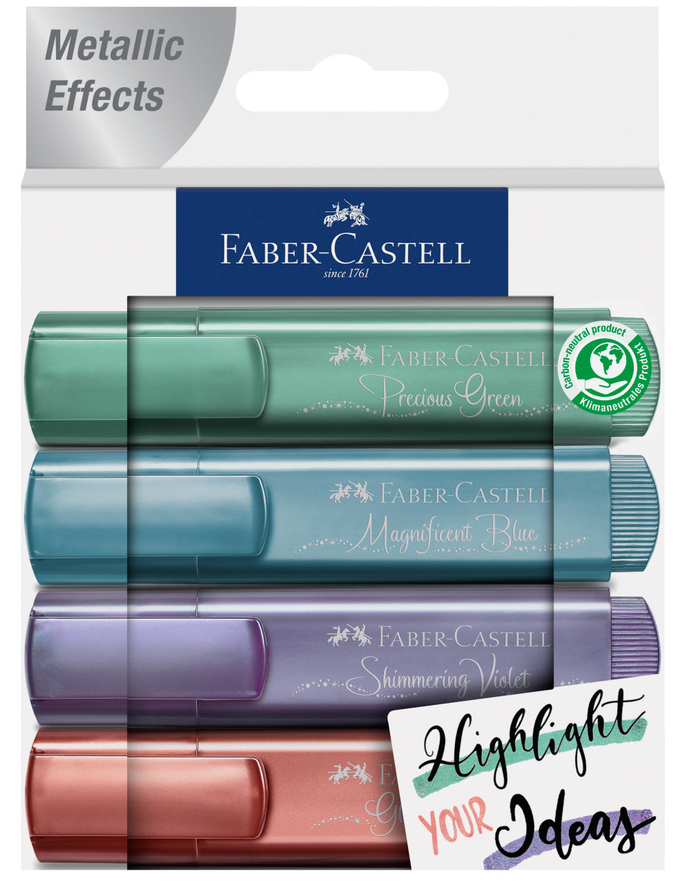 TEXTMARKER SET 4 METALIZAT FABER-CASTELL TEXTMARKER SET 4 METALIZAT FABER-CASTELL